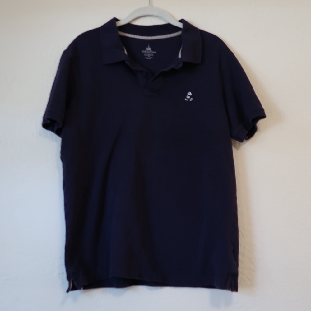 Disney Parks: Men’s Navy Blue Mickey Mouse Embroidered Polo - Size Medium - Picture 4 of 5